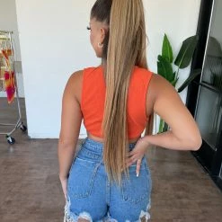 Hersy Lenni Cropped Top(Orange)