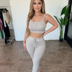 Mono B Bottoms Delilah Joggers(Mocha)