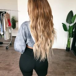 Final Touch Mark Tie Dye Hoodie(Blue Grey) Bottoms