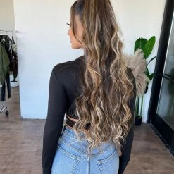 Diosa Tops Marie Collar Long Sleeve Wrap Top(Black)