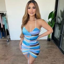 Ktoo Dresses/Rompers Abigail Dress(Blue Combo)