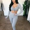 ERIKOOTD Holly Ribbed Set(Heather Grey)