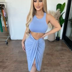 Sabora Pamalla Sleeveless Set(Serenity) Matching Sets