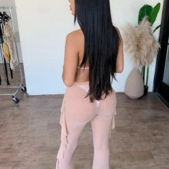 Lipstick Jayda Mesh Flowly Pants(Nude)