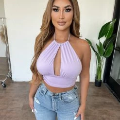 Tresser Lulu Halter Top(Lavender) Tops