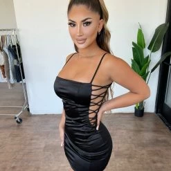 Hey Babe Leanor Dress(Black) Dresses/Rompers