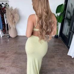 Evenuel Elsa Ribbed Skirt Set(Sage) Tops