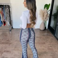 Bear Dance Stacey Bell Bottoms(Blue/Pink/White)