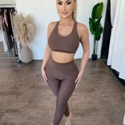 Mono B Myla Matching Set(Bark) Tops