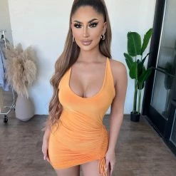 Sabora Dresses/Rompers Paisley Halter Dress(Mango)