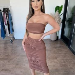 Sabora Tops Susan Matching Set(Chocolate)