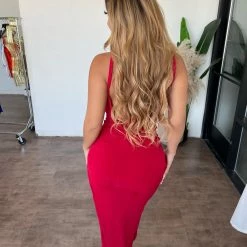 Sage Jessilynn Cami Dress(Red) Dresses/Rompers