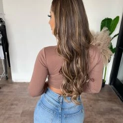 Better Be Wynter Long Sleeve Top(Mocha) Tops