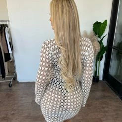 Emory Park Dresses/Rompers Becca Long Sleeve Dress(Oat/Ivory)