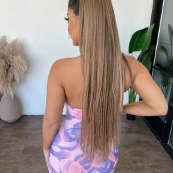 New Pink Rosie Halter Mesh Mini Dress(Lavender) Dresses/Rompers