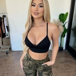 ANWND Gail Cami Crop Top(Black)