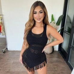 Ovianca Araceli Dress(Black) Dresses/Rompers