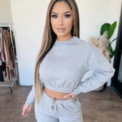 ANWND Tops Derick Crewneck(Heather Grey)