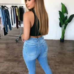 Wax Jeans Marty High Rise Skinny Jeans(Light)(final Sale)