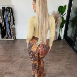 Bear Dance Chanel Bell Bottoms(Brown)