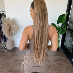 Hey Babe Zara Tank Dress(Mocha) Dresses/Rompers