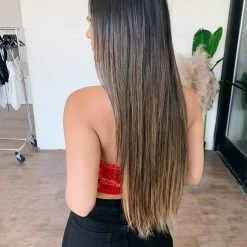 Mable Nova Halter Top(Red/Black)