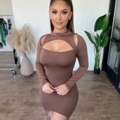 Charming Bunny Carla Dress(coffee)