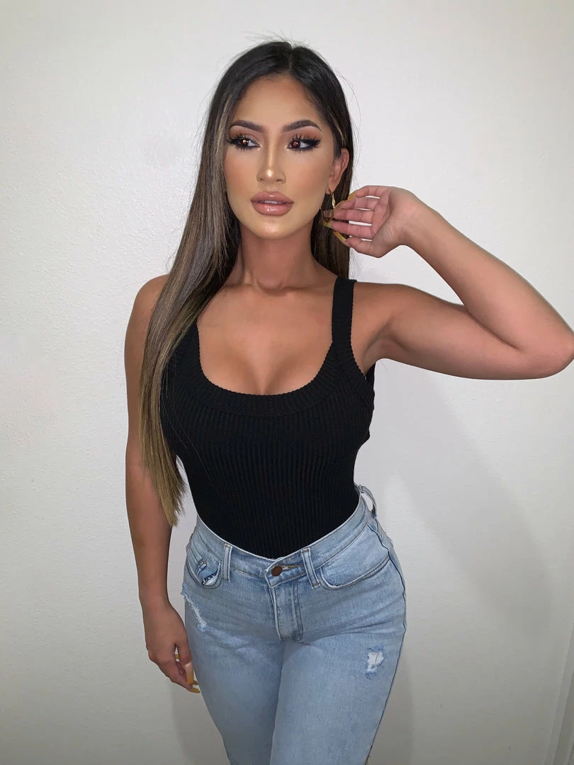 Hey Babe Tops Kali Tank Bodysuit(Black)FINAL SALE 1 Hey Babe Tops Kali Tank Bodysuit(Black)FINAL SALE