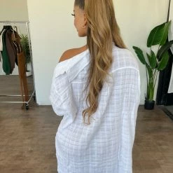 Miss Love Genesis Button Top(White) Tops