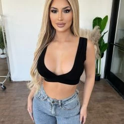 La Luxe Rubi Tank Top(Black)