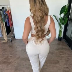 La Luxe Cassie 2 Piece Set(Tan)