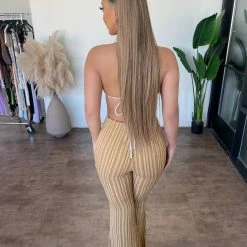 Audrey 3+1 Bottoms Zadie Pants (Beige/brown)