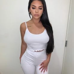 ERIKOOTD Tops Aubry Cami Set(White)FINAL SALE