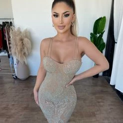 Banjul Summer Cami Dress(Nude)