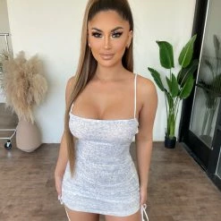 Edit By Nine Yasmin Floral Dress (White/Blue)