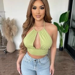 Tresser Lulu Halter Top(Green)