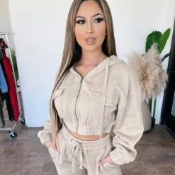 Ootdfash Sales 2022 16 Mind Code Alexander Zipper Hoodie (Natural) Tops