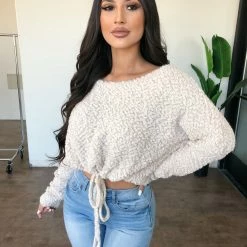 Miracle Mina Sweater Top(Beige) Tops