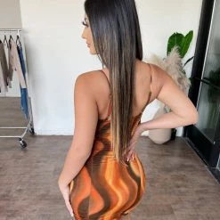 Culture Ariel Cami Dress(Multi Orange)*SIZE UP* Dresses/Rompers