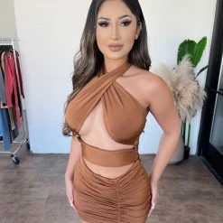 Tresser Taylor Halter Set(Cognac) Tops