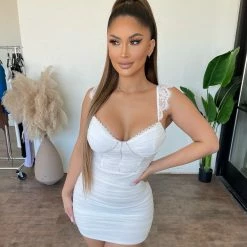 Privy Dulce Dress (White) Dresses/Rompers