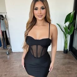 Bear Dance Zuri Dress(Black) Dresses/Rompers