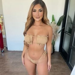 Stylish Swimmers Nara Bikini Set(Biege)