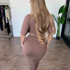 Sabora Deliz Two Piece Set(Brown) Tops