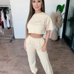 Hey Babe Tina Short Sleeve Set(Yellow)