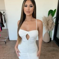 Tic Toc Dresses/Rompers Kay Cami Dress(White)