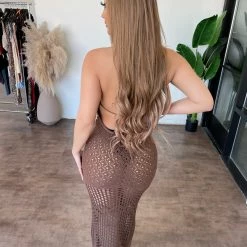 Beige Botany Blair Bikini Cover Dress(Brown)