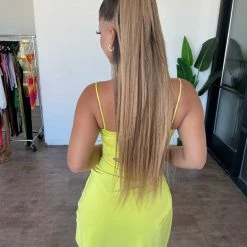 Sabora Eliana Dress(Lime Green) Dresses/Rompers