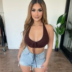 Signature 8 Bottoms Shavana High Waisted Shorts(Medium Denim)