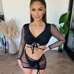 Ree Bees Vanessa Bikini Set(Black) Tops